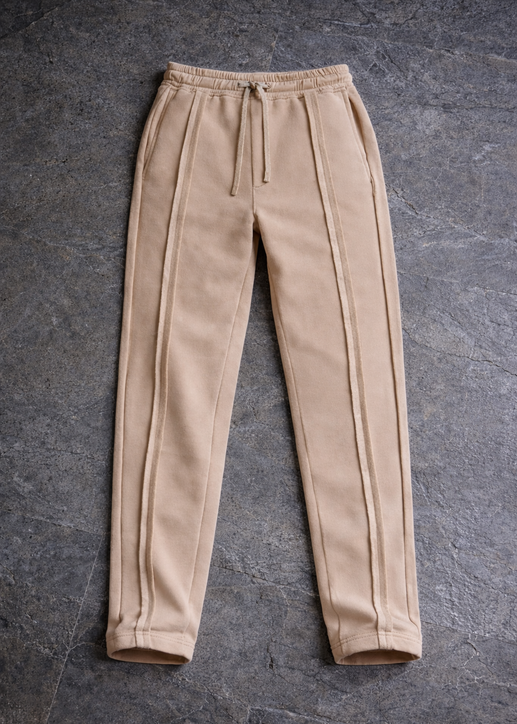 Men’s Casual Creme joggers trouser