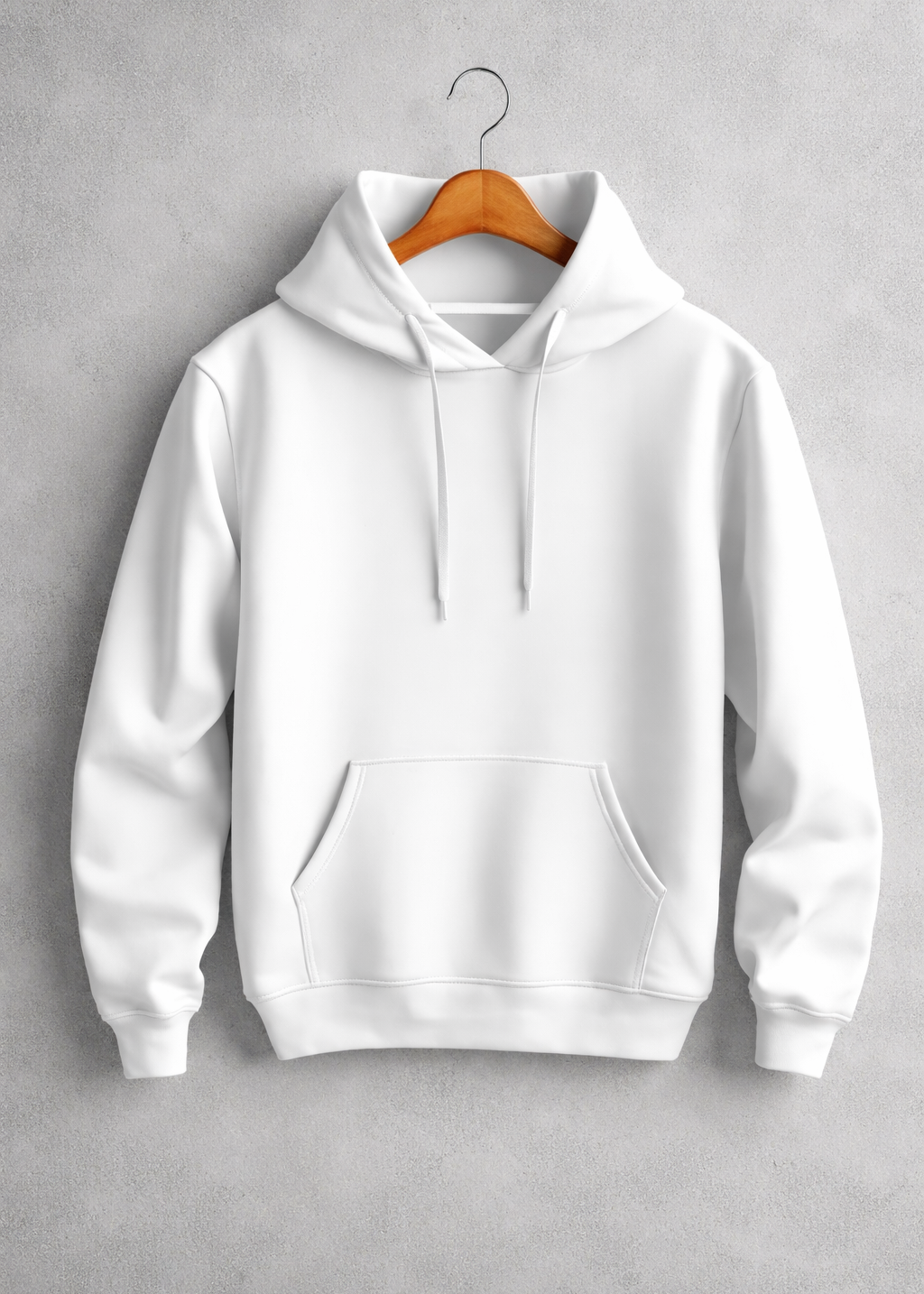 Premium White Pullover Hoodie
