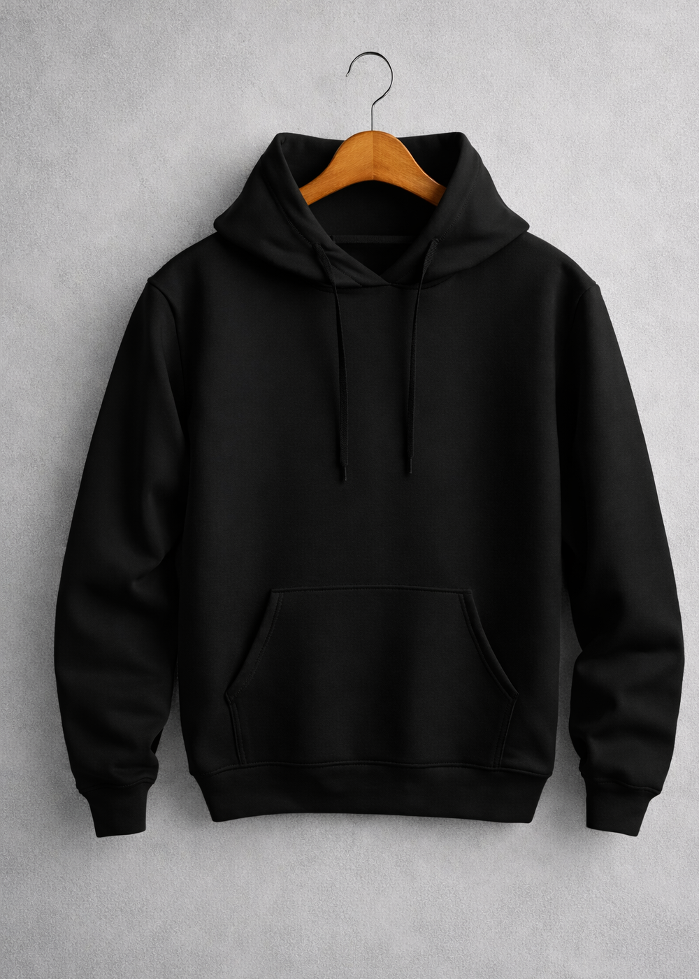 Premium Black Pullover Hoodie