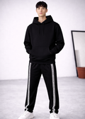 Black Hoodie  Black Trouser Premium comfort Set