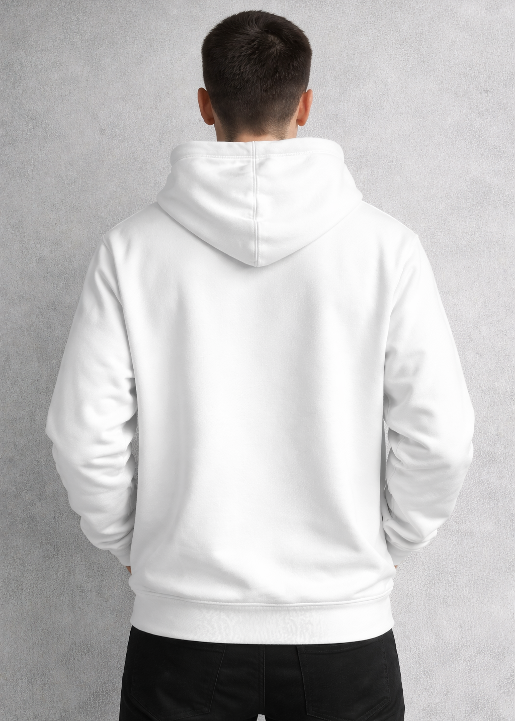 Premium White Pullover Hoodie