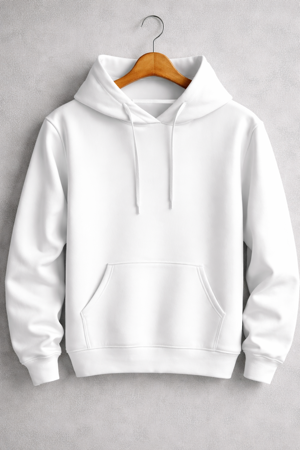Premium White Pullover Hoodie