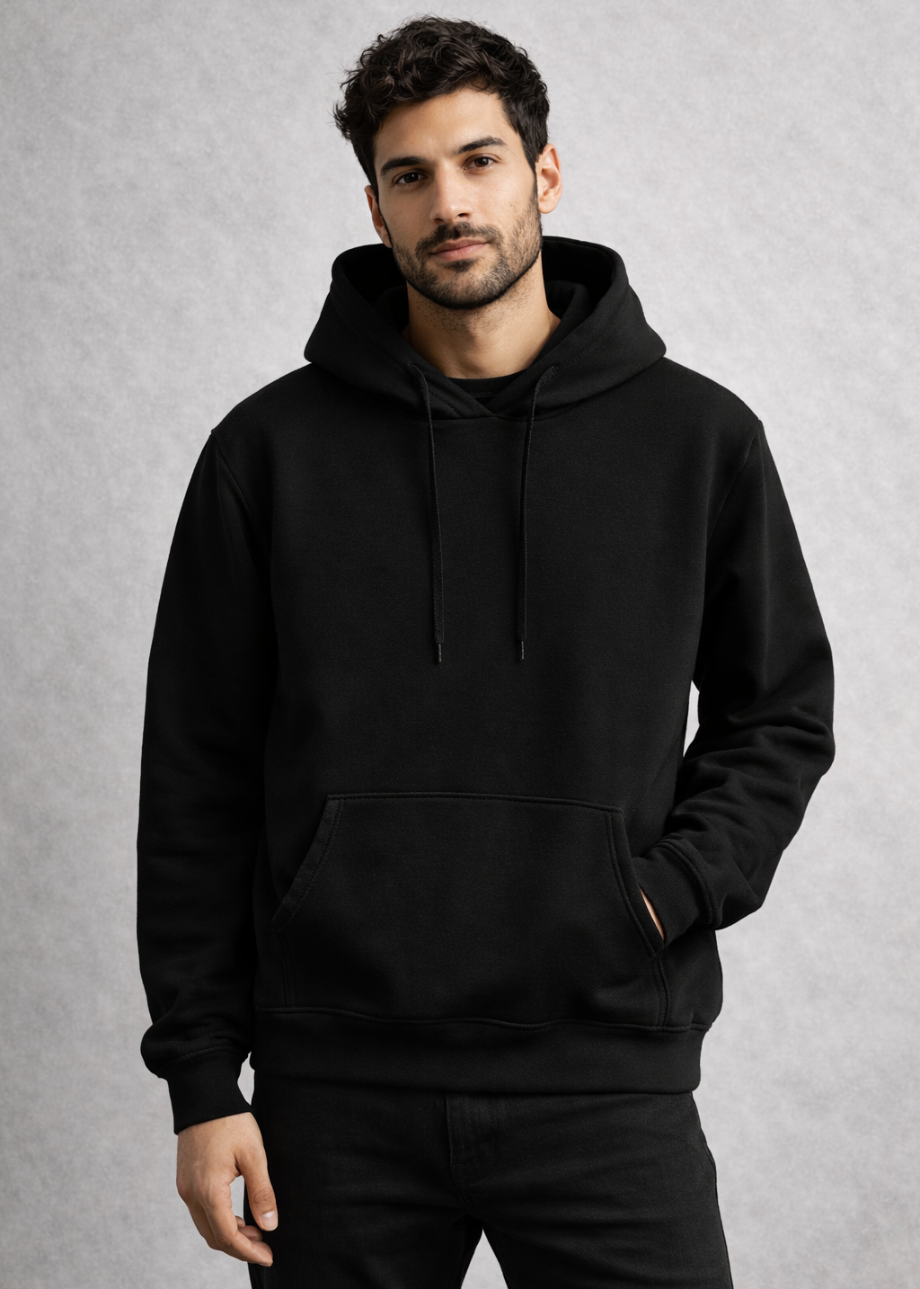 Premium Black Pullover Hoodie