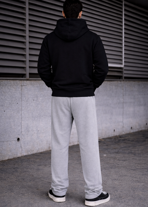 Black Hoodie  Grey Trouser Premium comfort Set