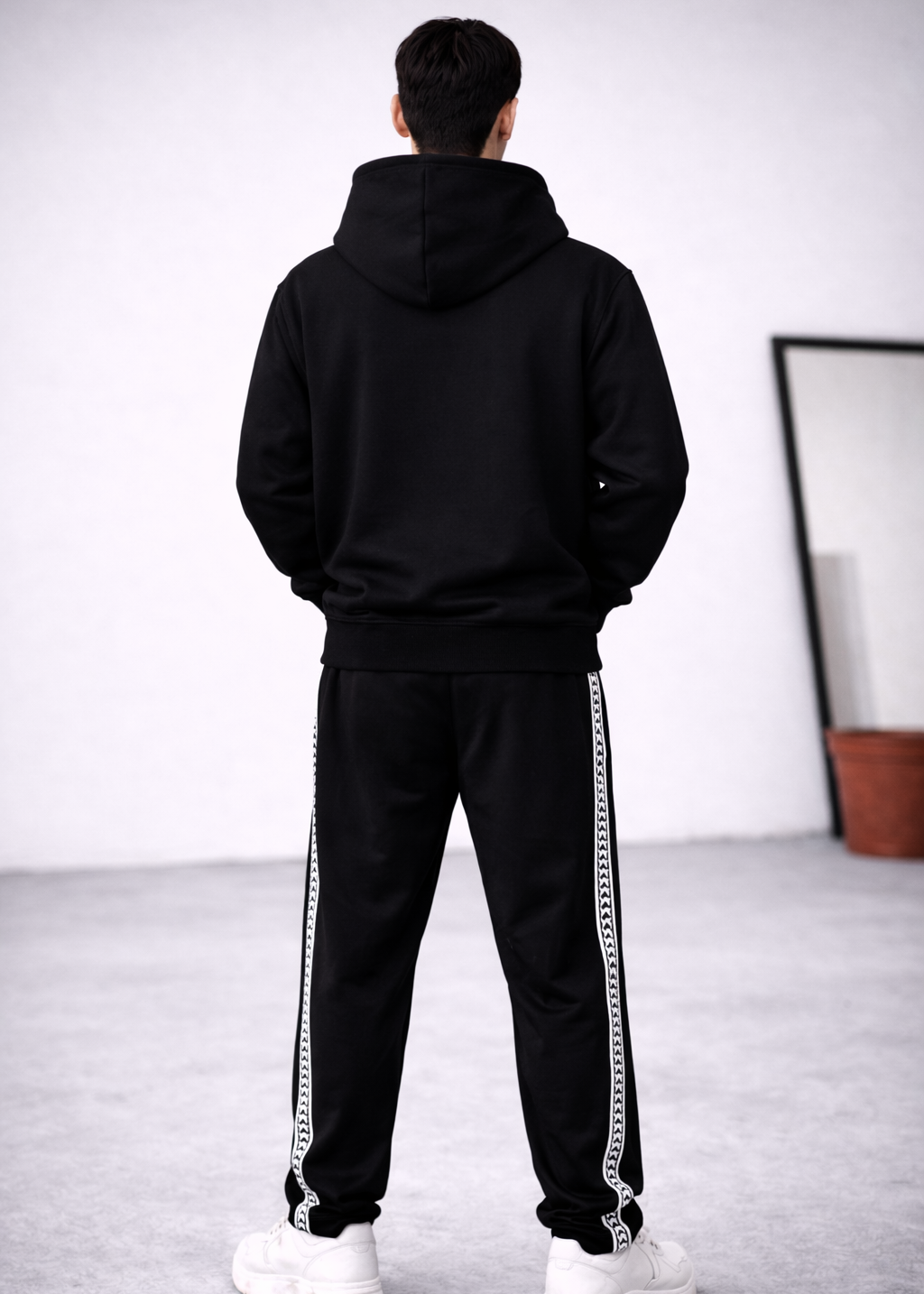 Black Hoodie  Black Trouser Premium comfort Set
